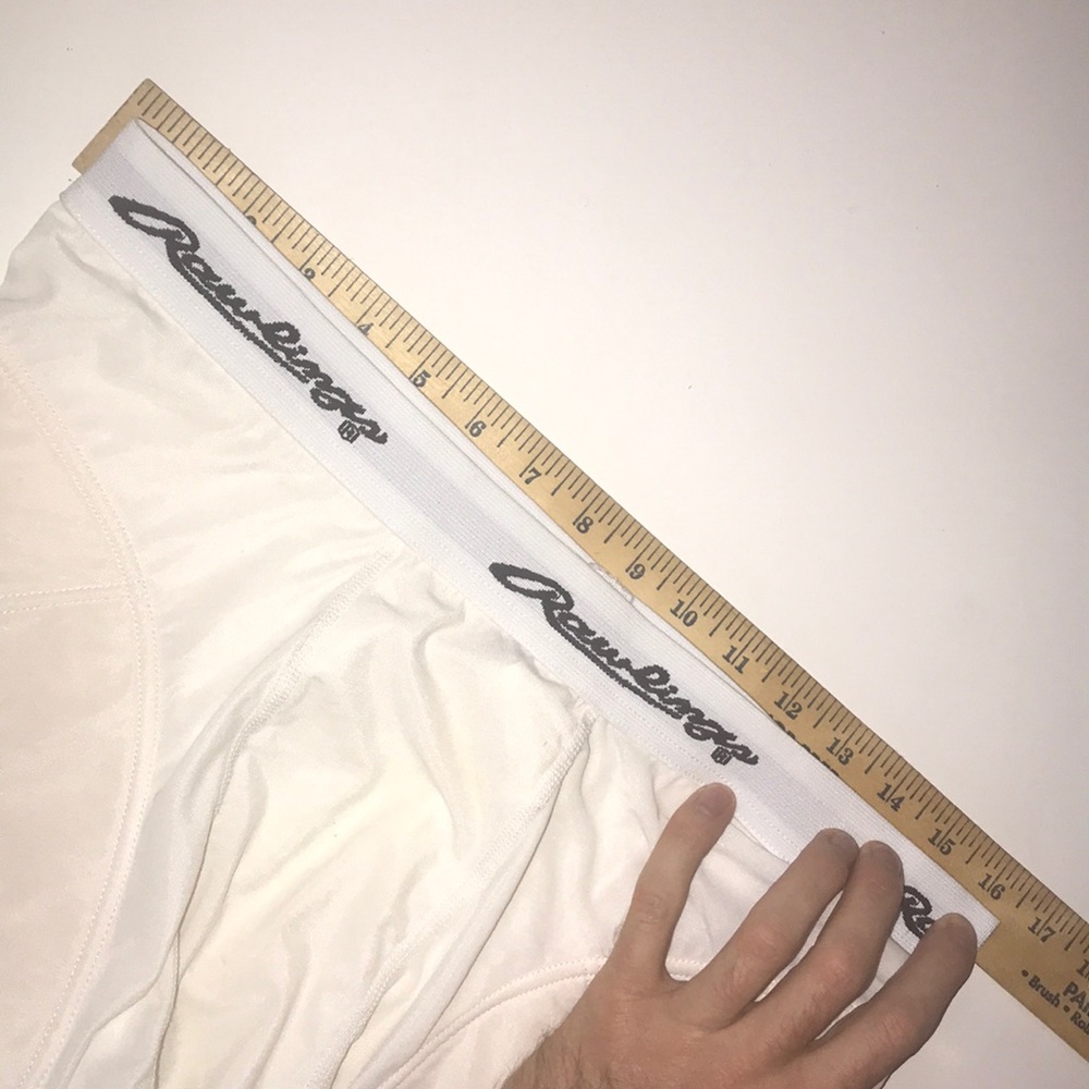 RAWLINGS Padded White Sliding Baseball Shorts MEDIUM